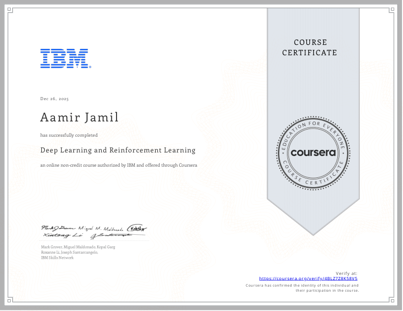 Deep Learning And Reinforcement Learning